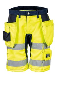 Shorts håndværker, stretch Vision, gul/marineblå, 44_43824494044